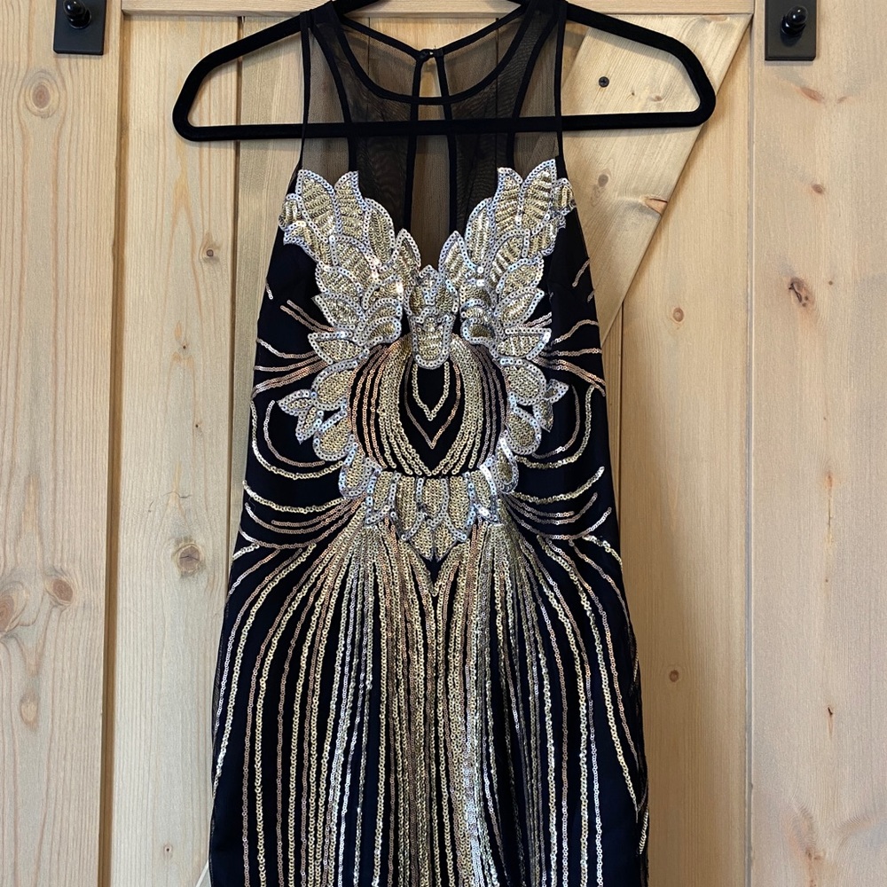 BEBE sequin bodycon dress